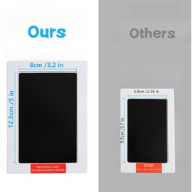 Zemiu XL Size Baby Imprint Set, 1 Piece Baby Handprint and Footprint Set, Clean Touch Ink Pad for Newborns/Baby Shower/Family Gift, Paw Print Set - Black