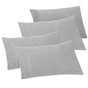 Elegant Comfort 4-PACK Solid Pillowcases 1500 Premium Hotel Quality Microfiber