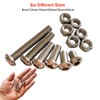 84Pcs M6 x 8mm,12mm,16mm,20mm,30mm,40mm Hex Pan Head Cap Bolts Nuts
