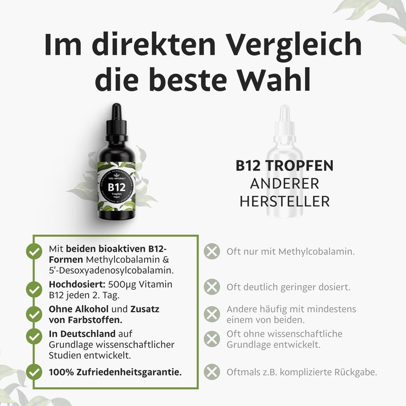 Vitamin B12-50 ml (1,750 drops) – With both active forms