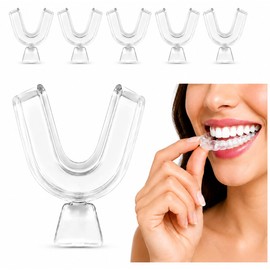 6 Pack Teeth Whitening Trays, Thermoplastic Teeth Mouth Guard Night Guards Trays for Adults, Reusable Clear Moldable Gum Shield for Teeth Protecting for Bleaching, Teeth Protection and Night Use