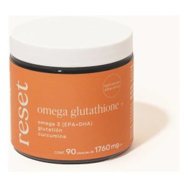 Reset | Omega Glutathione+|omega 3 Glutatión Curcumina 90cap Sabor Sin Sabor