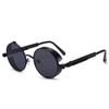 FREESE Men's Round Sunglasses, Designer Metal Frame, UV Protection