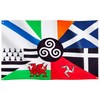 Runesol Celtic Nations Flag, 91x152cm, 3ft x 5ft, 4 Grommets,