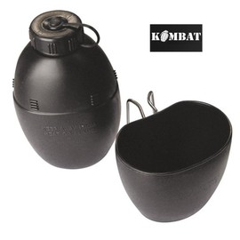 British Army Military 58 Pattern Surplus Water Bottle Hydration & Cup New Black