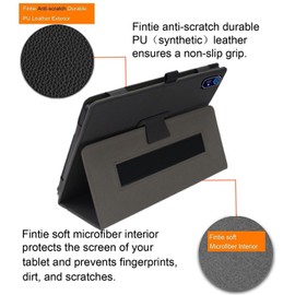 GEJEFA Case for Acer Iconia Tab P11, Premium PU Leather Protective Case with Hand Strap [Auto Wake/Sleep] Shockproof Folding Stand Cover for Acer Iconia Tab P11, Black