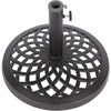 Trademark Innovations Cast Iron 17.7 Inch Diameter Umbrella Base, Black