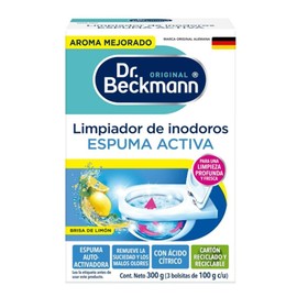 Dr. Beckmann, Limpiador de Inodoros Espuma Activa, 3 Bolsitas de 100 g c/u
