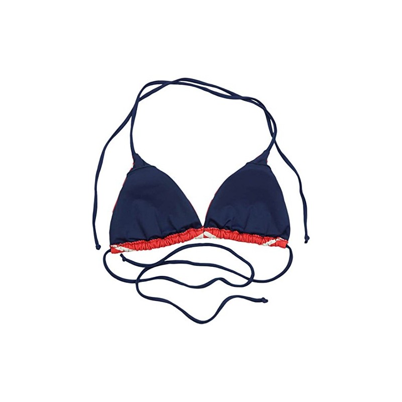 ToBeInStyle parte superior de bikini bohemio triangular sin costuras para