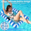 Water Hammock, Durable Portable Pool Inflatable, 4-in-1 Inflatable Pool Floats,