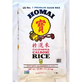Pirmi 25 LB BAG Pirmi Homai California Calrose Rice USA Premium Sushi