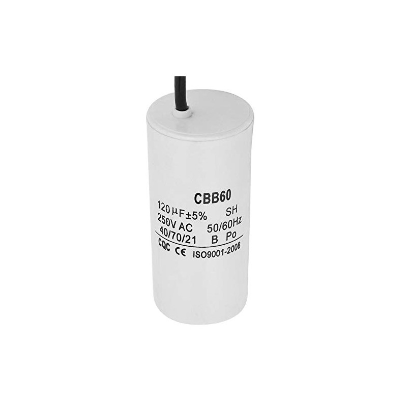 Condensador De Corriente De Cable Revestido 250Vac 50 / 60Hz
