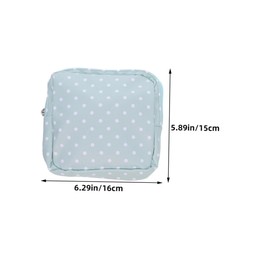 Outanaya 4pcs Reusable Sanitary Napkin Pouch Set with Multi Compartments Period Storage Bag for Travel Office School Privacy Protection Moisture Resistant Feminine Hygiene Organizer