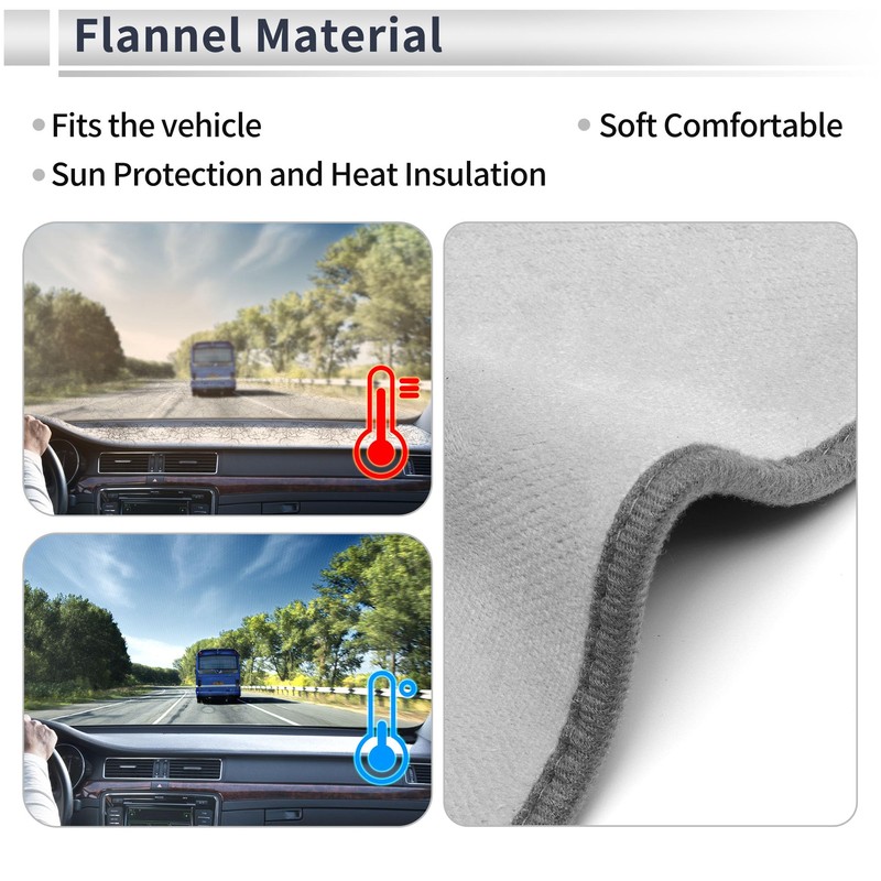 RATCHROLL Dashboard Cover Anti-Slip/Anti Dust Dash Cover Mat Carpet for
