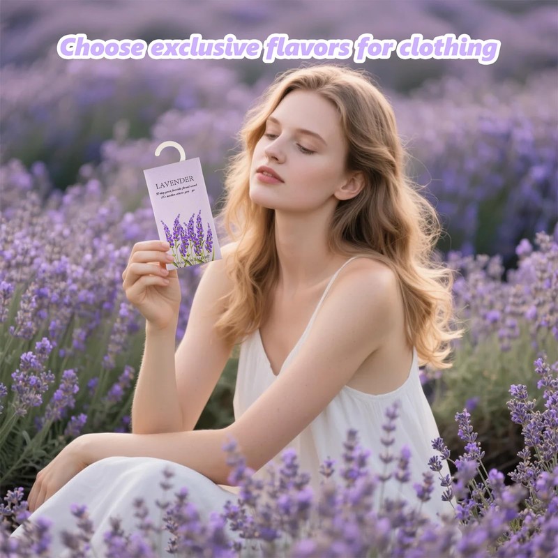 8 Pack Lavender Scented Sachets, Lavender Sachets with Hanging Sachet,