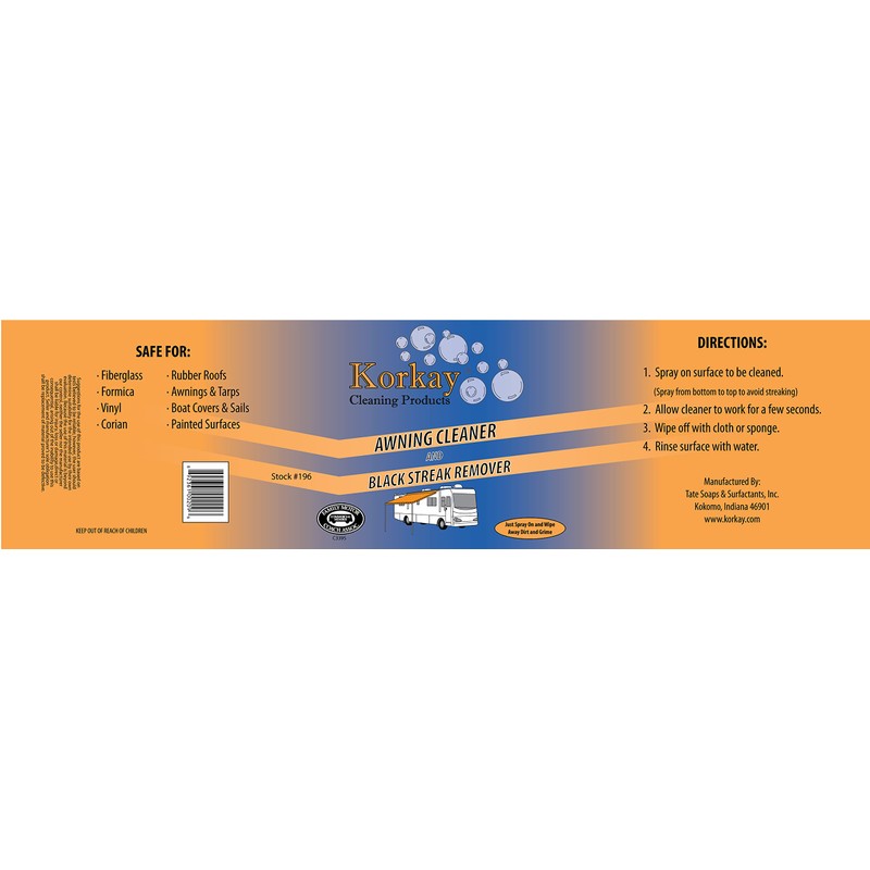 Korkay Awning Cleaner and Black Streak Remover