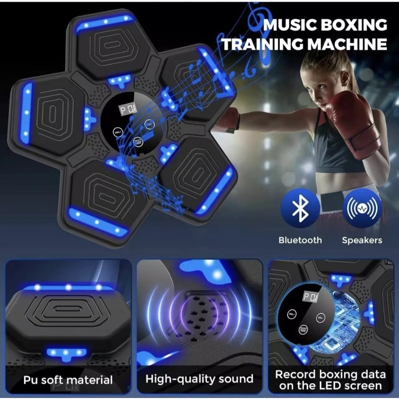 LOLBOX 2025 Music Boxing Machine with Boxing Gloves
