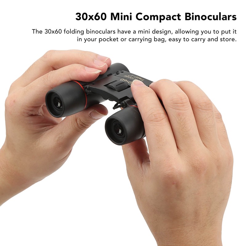 30x60 126m 1000m Mini Compact Binoculars 7.2 Degree Viewing Angle