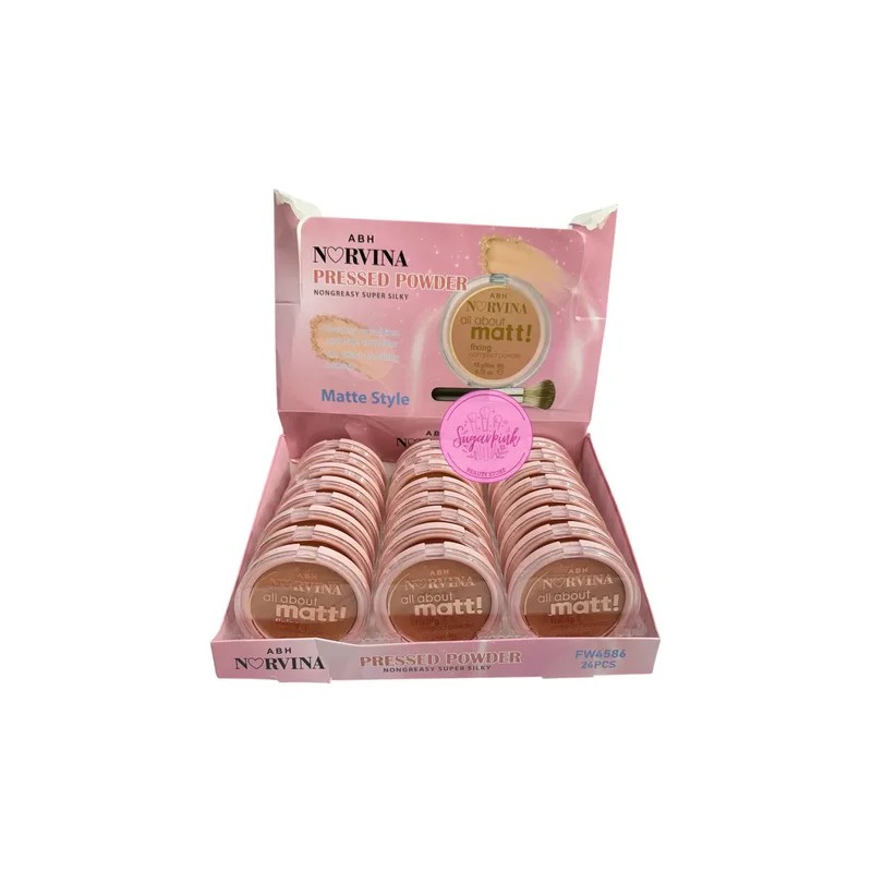 Base De Maquillaje En Polvo Matt Fixing Mayoreo 24 Pz