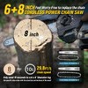 Cordless Mini Chainsaw 6 Inch & 8 Inch, 1000W Brushless