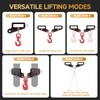 Forklift Lifting Hook with Side Shackle Holes – 6800 lbs