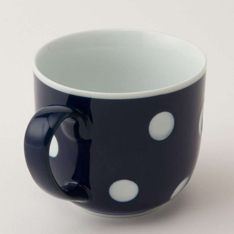 Saikai Pottery Hasami Ware 40509 Essence Negative Poji Polka Dot