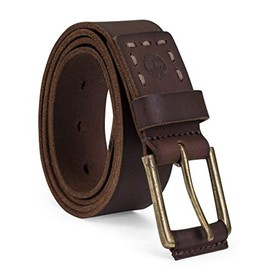 Timberland Big and Tall Casual Leather Classic Men Everyday Belts, Dark Brown, 44