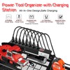 LDDEFOA Power Tool Organizer Wall Mount, Large Tool Organizer with
