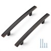 Ravinte 25 Pack 4 Inch Oil-Rubbed Bronze Curved Cabinet Handles