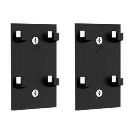 HeQe 2 Pack Fixed Adhesive Plate (Black)-Hat Organizer Accessories