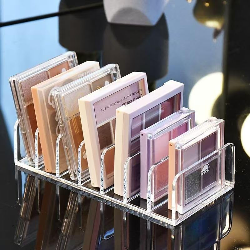 Acrylic Cash Tray 7 Slots File Organizer for Desk Clear