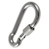 Carabiner 7x70mm Locking Clip Hook Steel Heavy Duty Clips Lock