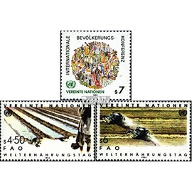 UN - Vienna 38,39-40 (complete.issue.) fine used/cancelled 1984 Population, Nutrition (Stamps for collectors)