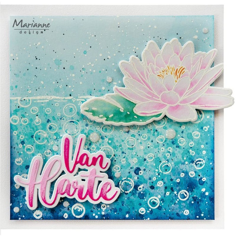 Marianne Design Tiny's Flowers-Lily Water Stamp for Stamping and Sealing