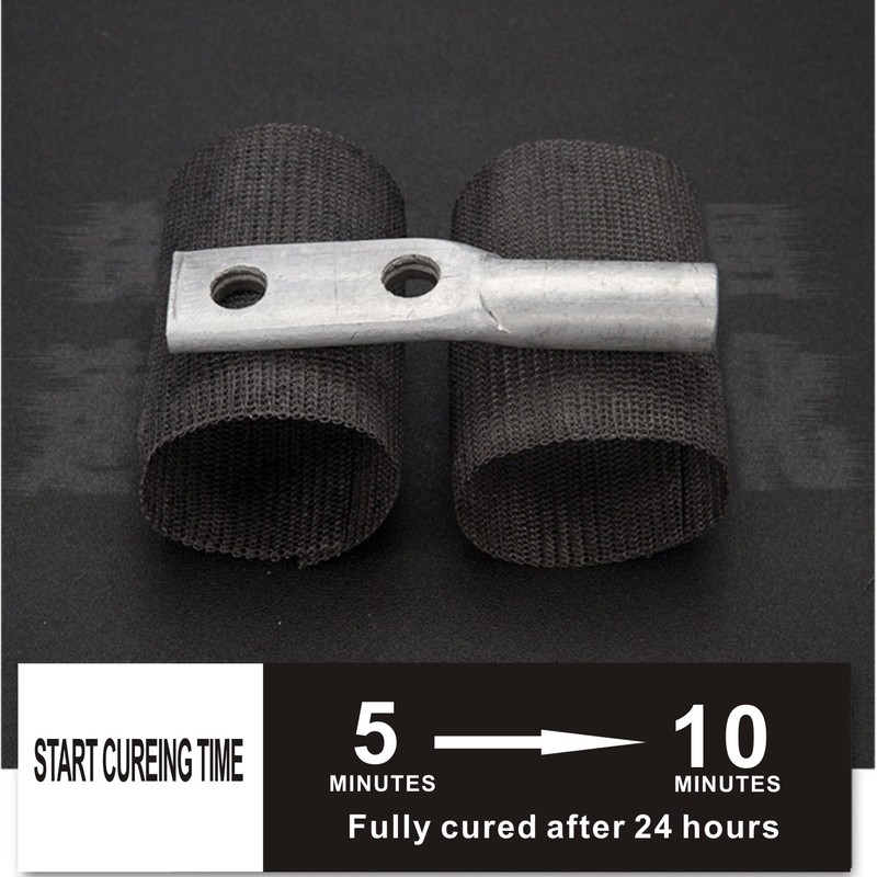 AMIZUHE Fiberglass Repair Kit Automotive Exhaust Pipe Repair Wrap 4"