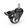 HOLKIE Stem Caster Wheels 2 inch Total Locking Casters Set