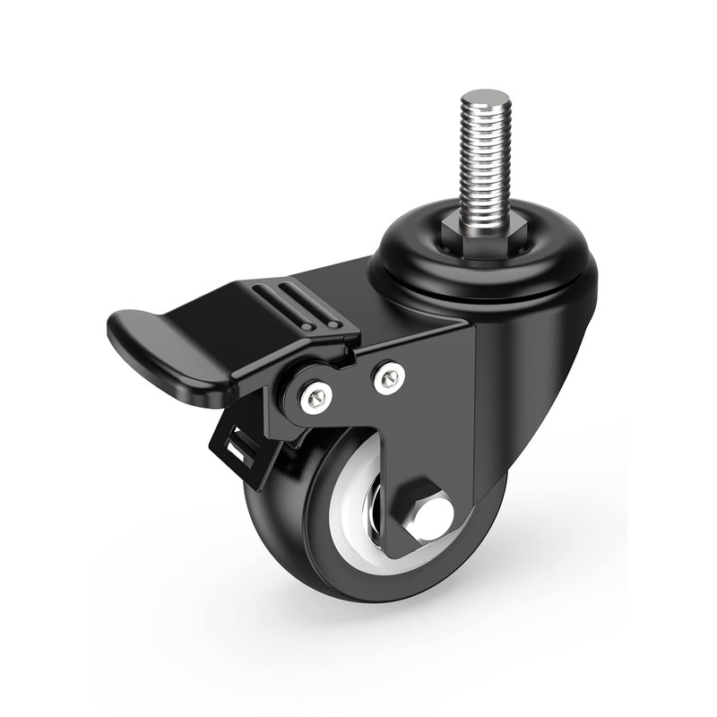 HOLKIE Stem Caster Wheels 2 inch Total Locking Casters Set