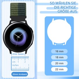 TumpCez Nylon Watch Straps, 16 mm, 18 mm, 20 mm, 22 mm, Quick Release Strap, Fabric, Breathable, Woven Adjustable Replacement Strap, Sports Replacement Strap for Men and Women (Pack of 3)