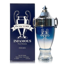 AFLUXE Men’s Cologne Victory Infamous Original Natural Spray Eau De Toilette,Long-Lasting Scent Perfume for Men Elegant Bottle - Great Holiday Gift, 3.4 Fl Oz/100 Ml