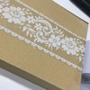 ArtisanAura Wallpaper Border Stick and Peel - Transparent Floral Lace