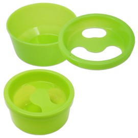 Beauticom Manicure Bowls Nail Art Hand Soak Treatment Bowls (ROUND GREEN BOWL, 2 Pieces)