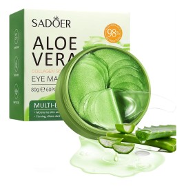 Parches Hidrogel Para Ojos Sadoer Elimina Ojeras Aloe Vera Todo Tipo De Piel Día/noche