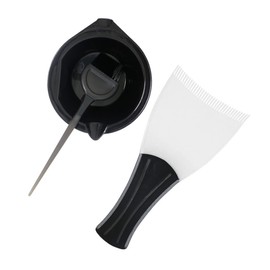 LALAFINA 3pc Hair Dye Kit Dyeing Board Hairdressing Plate Bowl for Quick Coloring Protect Scalp Salon Home Use