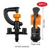 Sprinkler Heads Nozzles Garden Irrigation Sprinkler Rotating Refraction Adjustable Micro