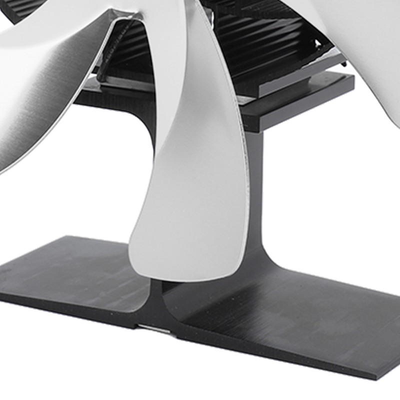 Stove Fan 6 Blades Fireplace Fan Heat Powered Fast Wind