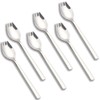 6 Pack Sporks Stainless Steel Forks and Spoons, Muulaii Metal