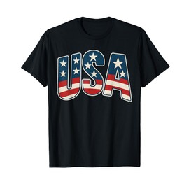 USA American Flag Stars and Stripes Patriotic T-Shirt