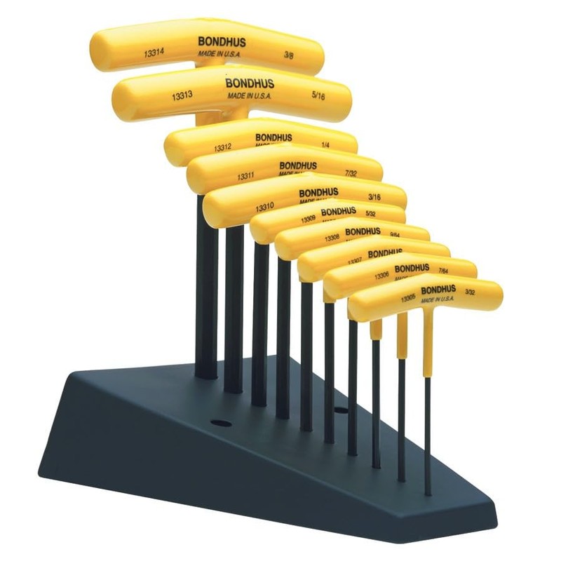Bondhus 26pc T Handle Hex Wrench Set Torx, Metric &