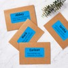 2" x 4" Colored Address Labels, 200 Bright Blue Label