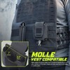LIVANS Handcuff Holder, Molle Handcuff Pouch for Duty Belt, Police